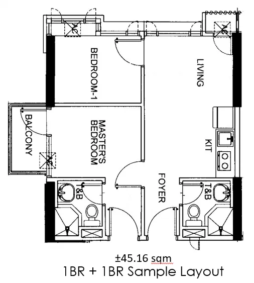 https://www.manilacondohub-smdc.com/images/properties/mezza/unit-layouts/03 - MEZZA - 1BR + 1BR Sample Layout (+45.16sqm).webp